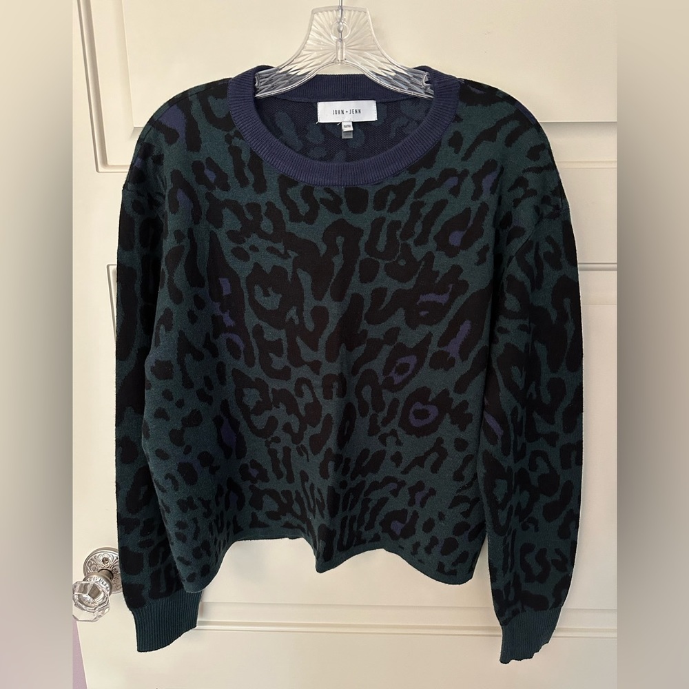 John + Jenn Leopard Print Sweater